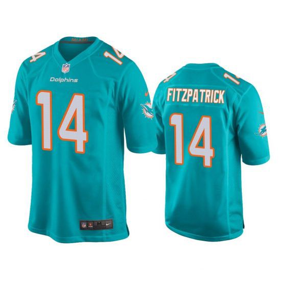 Men Miami Dolphins 14 Ryan Fitzpatrick Nike Green Game NFL Jersey